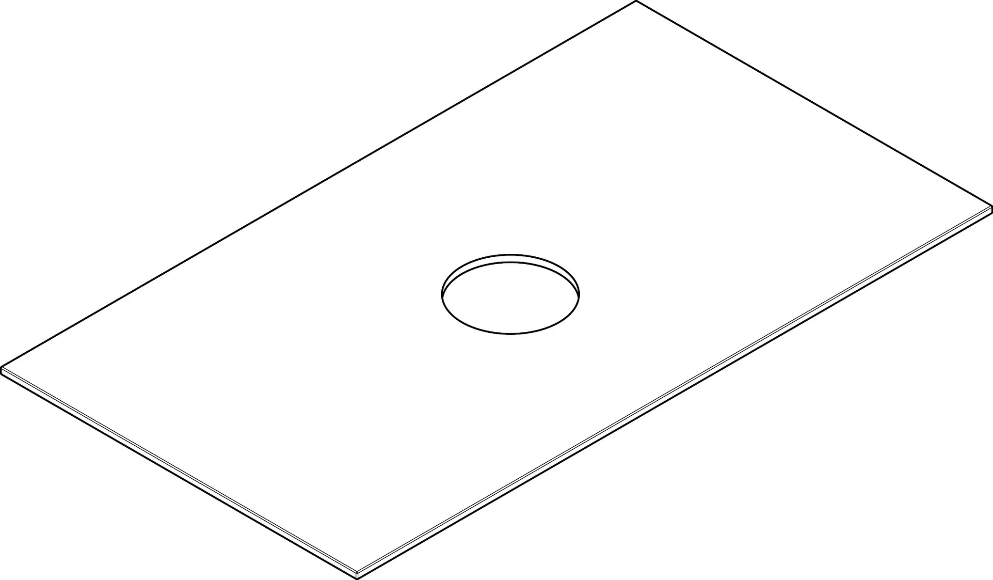 Xevolos E Konsole 980/550 mit Auschnitt mittig für Aufsatzwaschtisch ohne Hahnloch, Mattweiß Xevolos E Konsole 980/550 mit Auschnitt mittig für Aufsatzwaschtisch ohne Hahnloch, Mattweiß