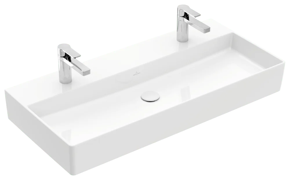 Villeroy & Boch Memento 2.0 Waschbecken TitanCeram 1000x470mm Rechteck Weiß Alpin
