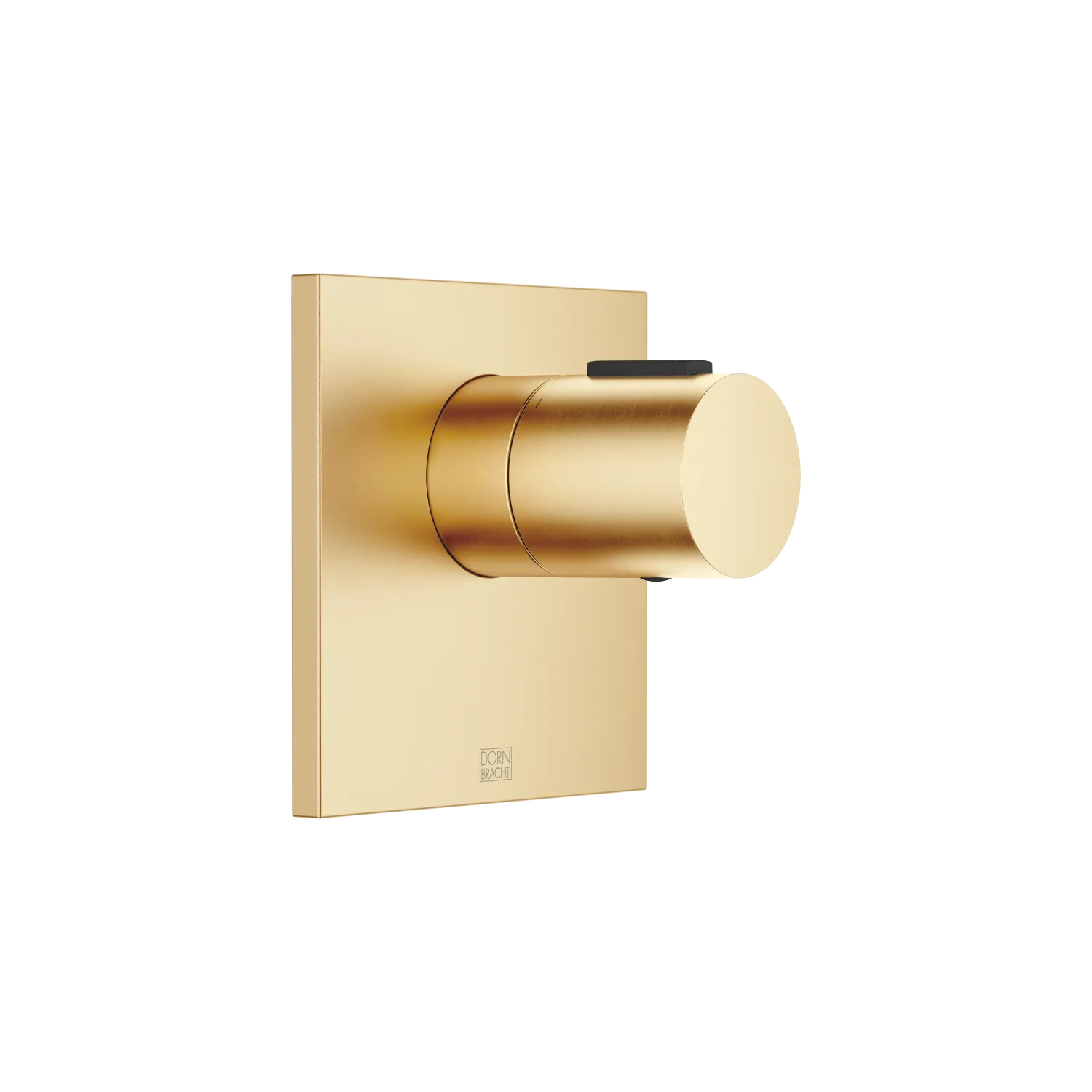 Dornbracht xTOOL UP-Thermostat ohne Mengenregulierung, Gold gebürstet (PVD), Abdeckplatte 120 x 120 mm, Sicherheitssperre bei 38°C