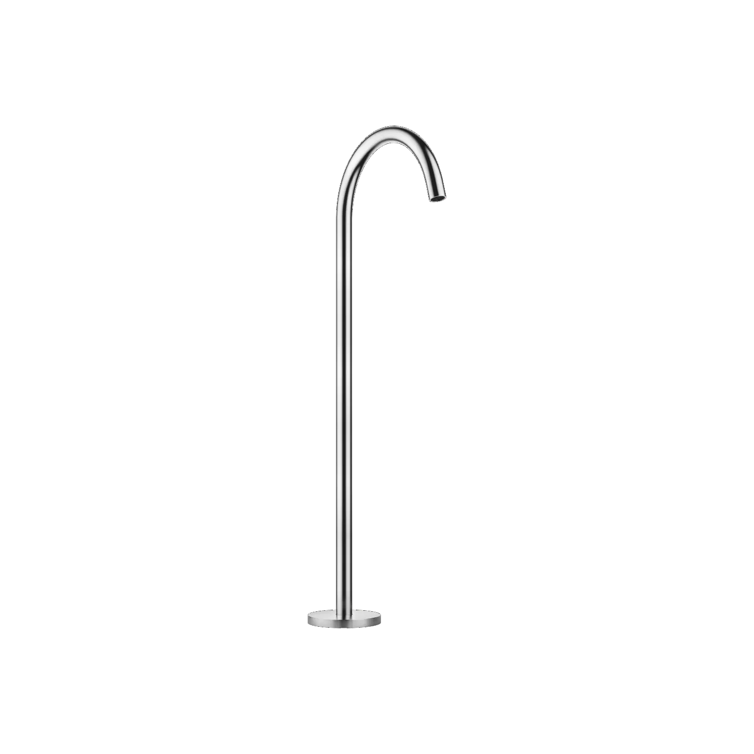 Dornbracht META Wannenauslauf Chrom gebürstet, Ausladung 282 mm, Höhe 811–881 mm, Normalstrahl, max. Durchfluss 28,6 l/min