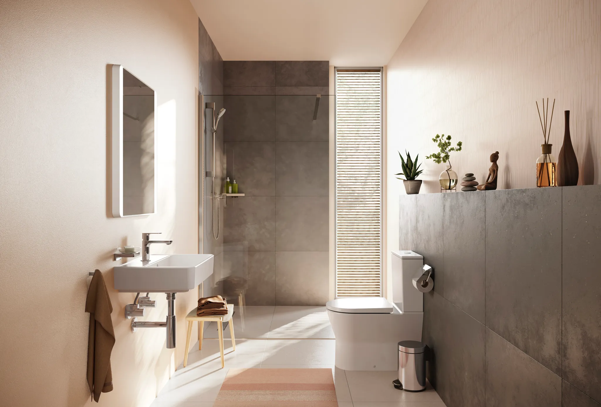 Hansgrohe Spiegel „Xarita Lite Q“ in Mattweiß