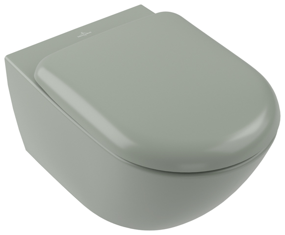 WC „Antao“ 37 × 35,5 × 56 cm in Morning Green mit CeramicPlus, ohne Spülrand