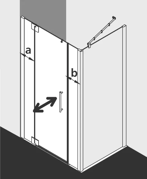PASA XP PX1GL Pendeltür 1-flügelig links mit Festfeldern, für Nische und Ecke, Höhe 2000 mm, Wanneneinbaumaß 1350-1410 / 1375-1435 mm, Breitenverstellmaß 1350-1410 mm, Glasaußenkante 1350-1410 mm, Farbe Silber Mattglanz, Glas ESG Klar PASA XP PX1GL Pendeltür 1-flügelig links mit Festfeldern, für Nische und Ecke, Höhe 2000 mm, Wanneneinbaumaß 1350-1410 / 1375-1435 mm, Breitenverstellmaß 1350-1410 mm, Glasaußenkante 1350-1410 mm, Farbe Silber Mattglanz, Glas ESG Klar