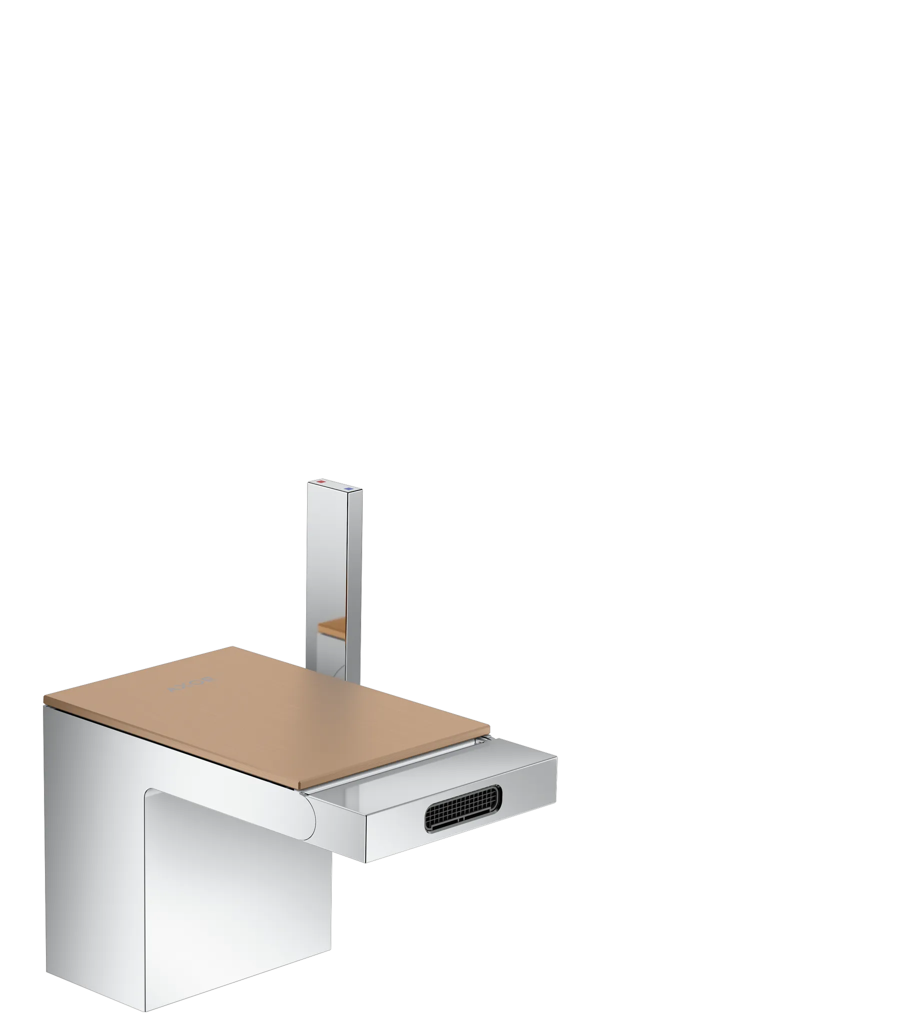 AXOR MyEdition Einhebel-Bidetmischer mit Push-Open Ablaufgarnitur ohne Platte Chrom AXOR MyEdition Einhebel-Bidetmischer mit Push-Open Ablaufgarnitur ohne Platte Chrom