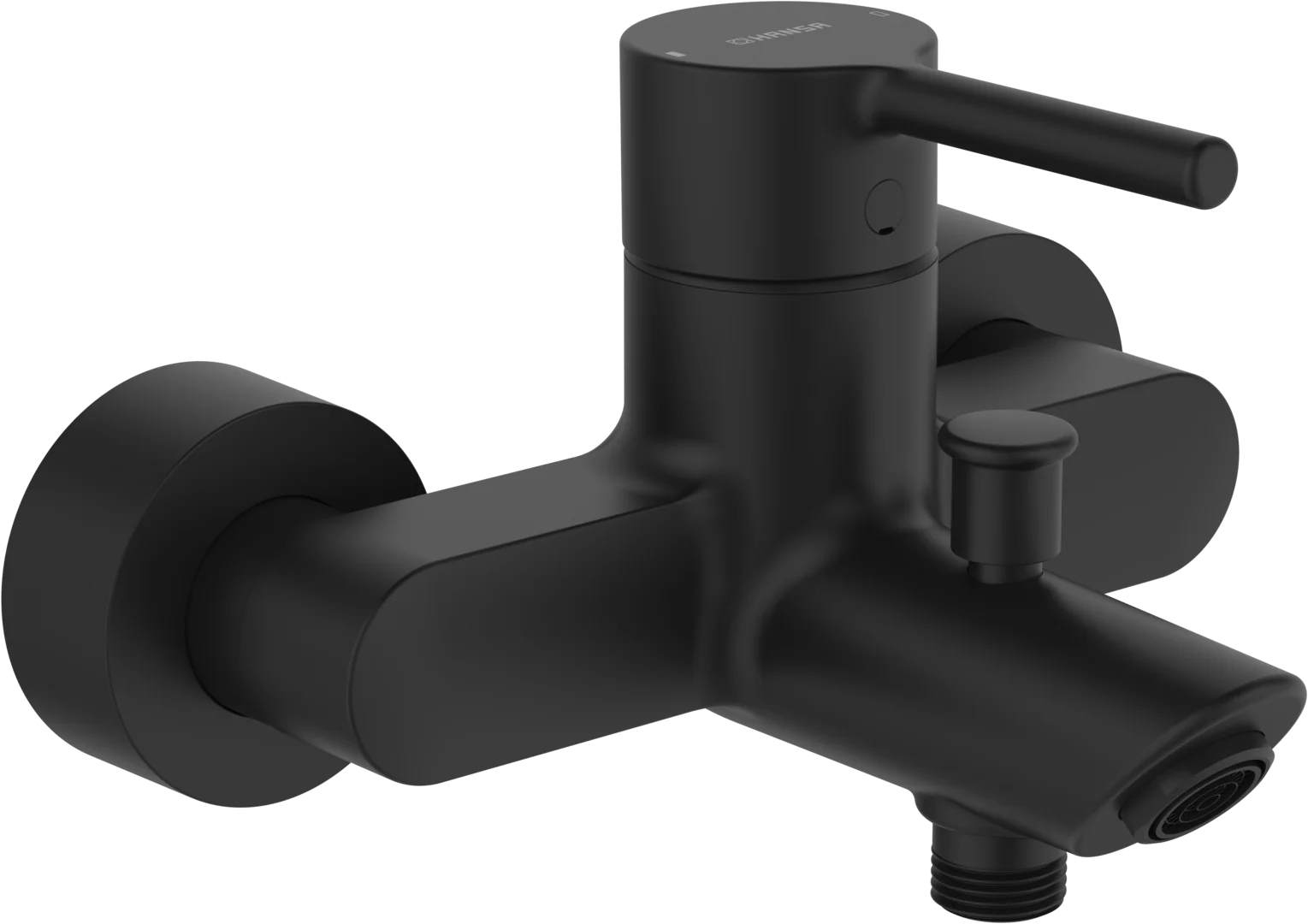 HansaVANTIS EHM Wannenfüll- und Brausebatterie 5244, Ausladung 154 mm, Matt-Schwarz HansaVANTIS EHM Wannenfüll- und Brausebatterie 5244, Ausladung 154 mm, Matt-Schwarz