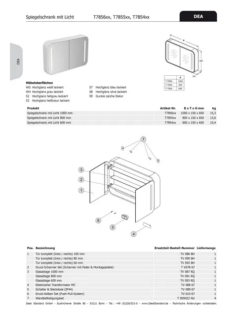 Ideal Standard Glasregal Dea für Spiegel 800 mm – hochwertiges Regal in klarer Optik Ideal Standard Glasregal Dea für Spiegel 800 mm – hochwertiges Regal in klarer Optik