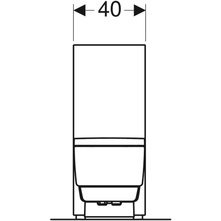 Geberit Stand-Dusch-WC Komplettanlage AquaClean „Mera“ Classic in Glas weiß, Befestigung sichtbar, ohne Spülrand Geberit Stand-Dusch-WC Komplettanlage AquaClean „Mera“ Classic in Glas weiß, Befestigung sichtbar, ohne Spülrand