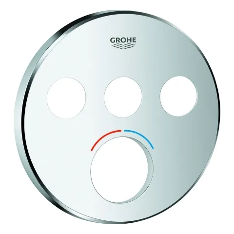 Rosette 46993, rund, für SmartControl Unterputz für Mischer mit 3 Absperrventilen, chrom Rosette 46993, rund, für SmartControl Unterputz für Mischer mit 3 Absperrventilen, chrom