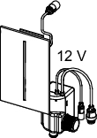 TECEfilo Urinalelektronik Kunststoff Chrom glänzend 230 V-Netz