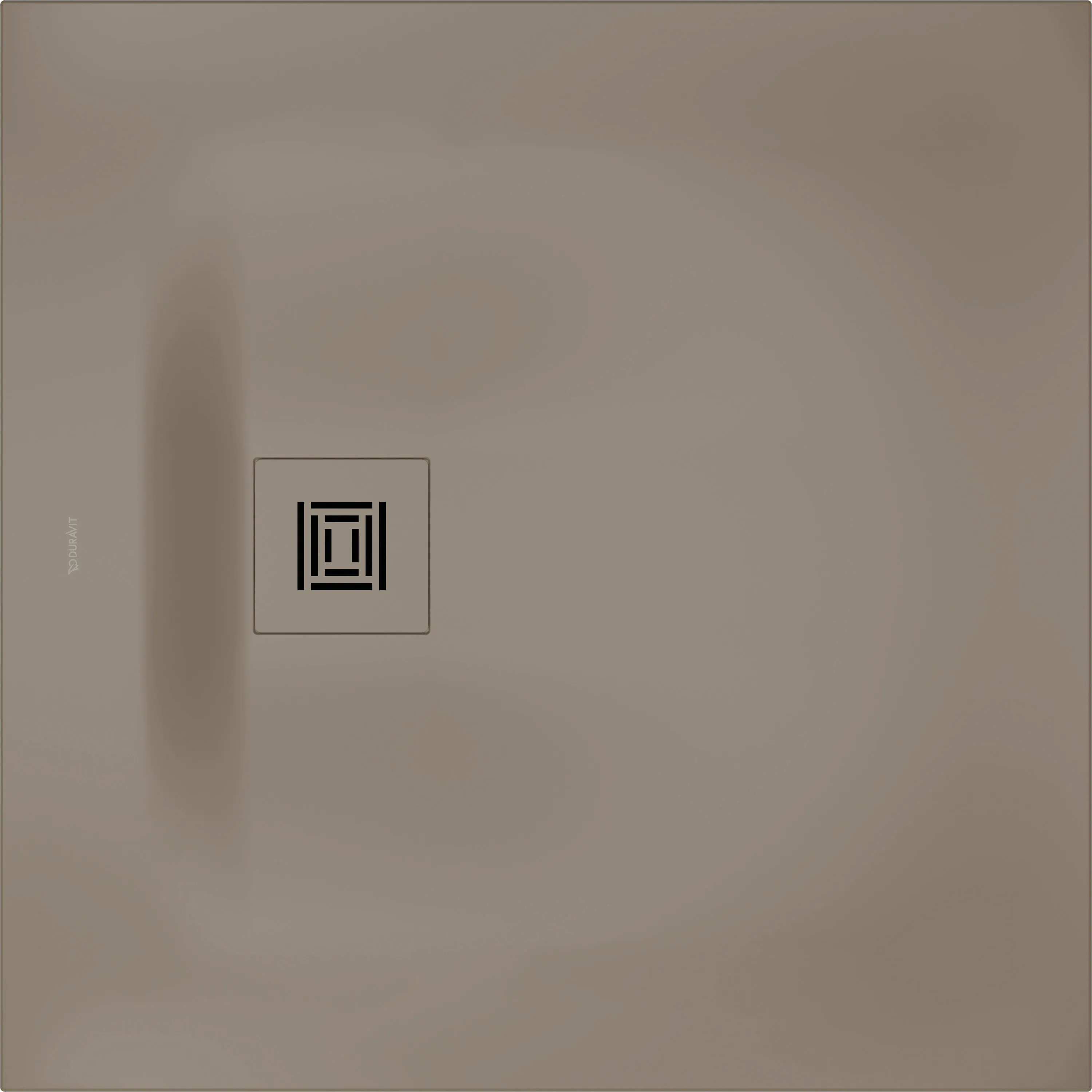 Duravit quadrat Duschwanne „Sustano“ 80 × 80 cm in Greige Matt