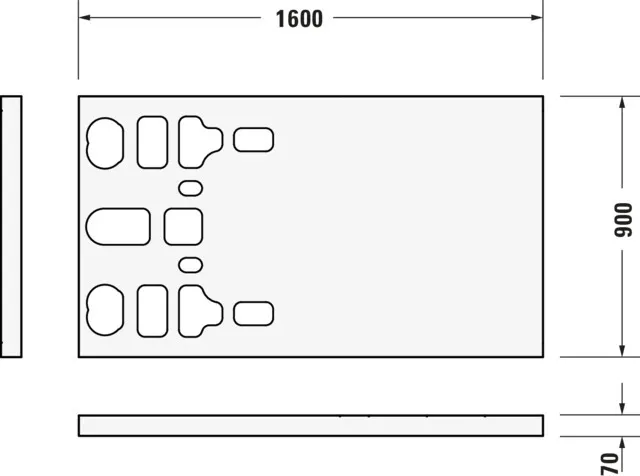 Duravit rechteck Duschwanne „Stonetto“ 100 × 90 cm in Beton Matt Duravit rechteck Duschwanne „Stonetto“ 100 × 90 cm in Beton Matt