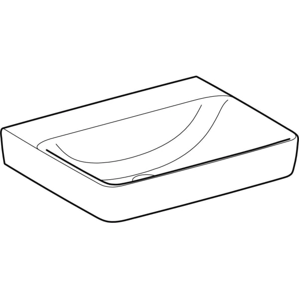 Aufsatzwaschtisch „Renova Plan“, rechteckig 60 × 48 cm Aufsatzwaschtisch „Renova Plan“, rechteckig 60 × 48 cm