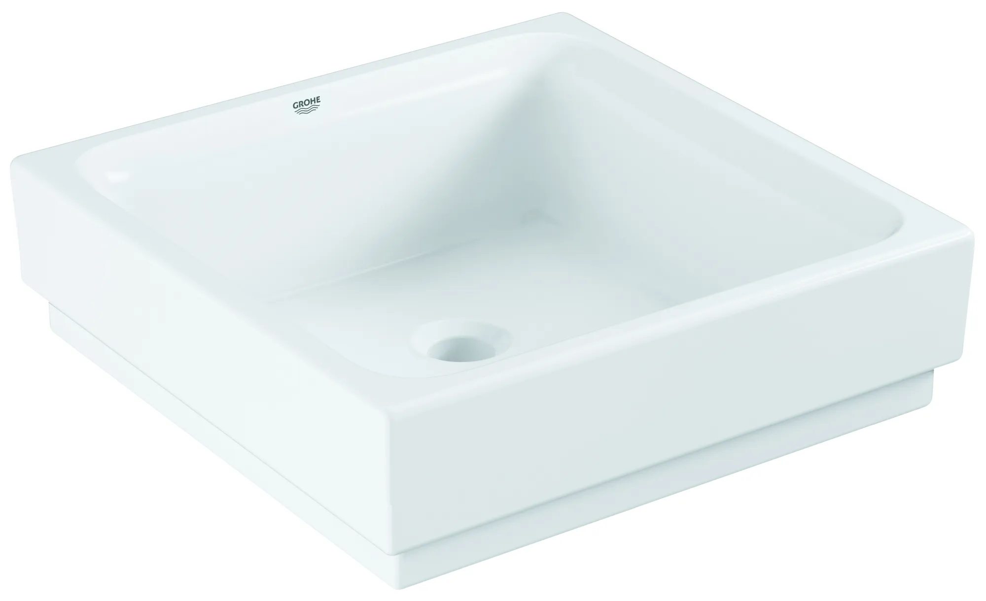 Aufsatzschale Cube Keramik 39482_H, 400 x 400 mm, ohne Hahnloch, ohne Überlauf, PureGuard Hygieneoberfläche, aus Sanitärkeramik, alpinweiß Aufsatzschale Cube Keramik 39482_H, 400 x 400 mm, ohne Hahnloch, ohne Überlauf, PureGuard Hygieneoberfläche, aus Sanitärkeramik, alpinweiß