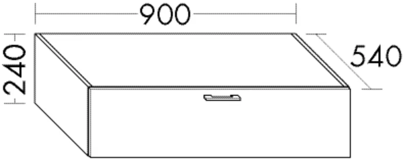 burgbad Hochschrank „Sys30“ 940 × 240 × 580 mm in Eiche Dekor Flanelle burgbad Hochschrank „Sys30“ 940 × 240 × 580 mm in Eiche Dekor Flanelle