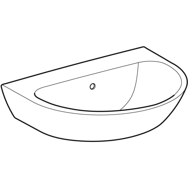 Wandwaschtisch „Renova“, mit Überlauf 65 × 50 cm Wandwaschtisch „Renova“, mit Überlauf 65 × 50 cm