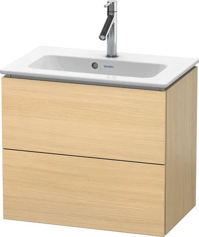 Duravit Waschtischunterschrank wandhängend „L-Cube“ 62 × 55 × 39,1 cm Mediterrane Eiche
