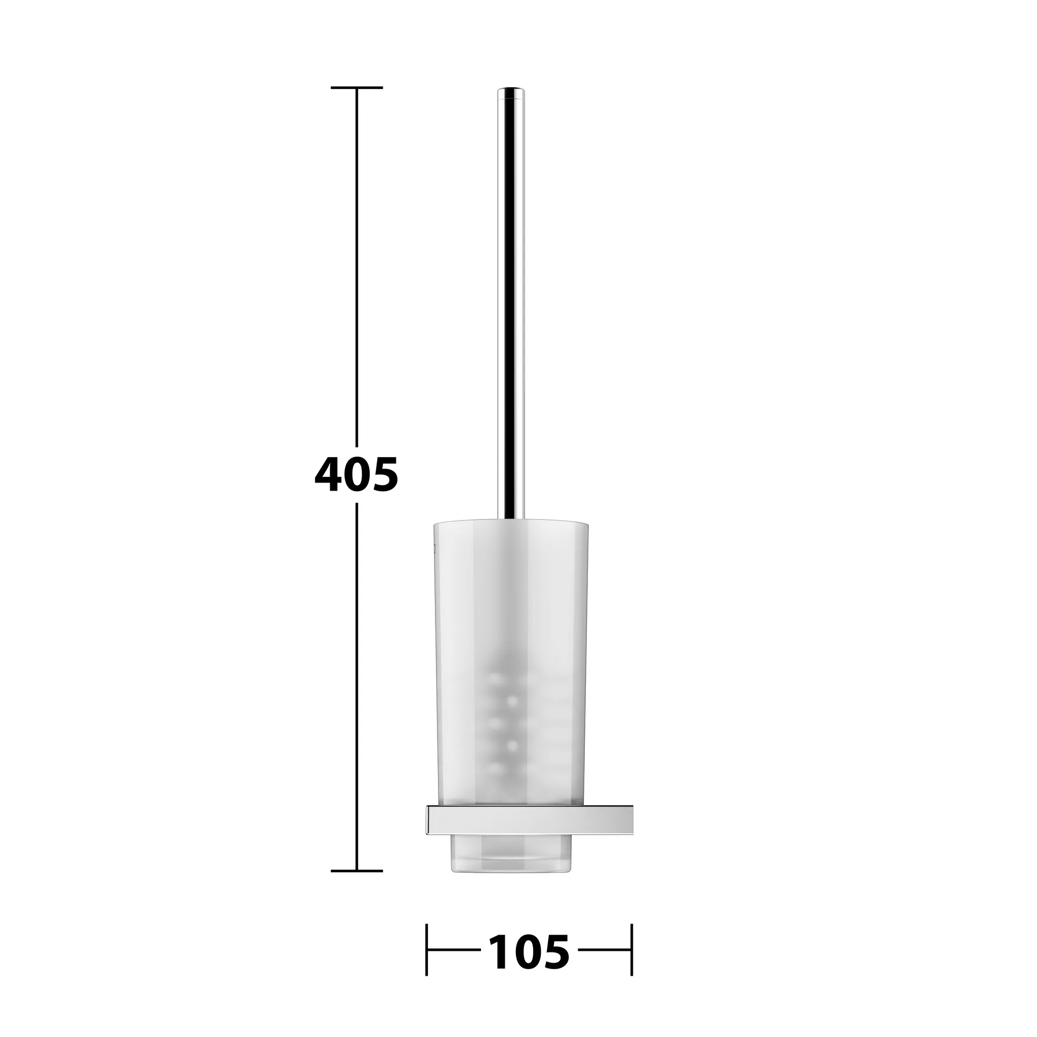 Edition 11 11164019000 Toilettenbürstengarnitur mit Echtkristall-Einsatz verchromt Edition 11 11164019000 Toilettenbürstengarnitur mit Echtkristall-Einsatz verchromt