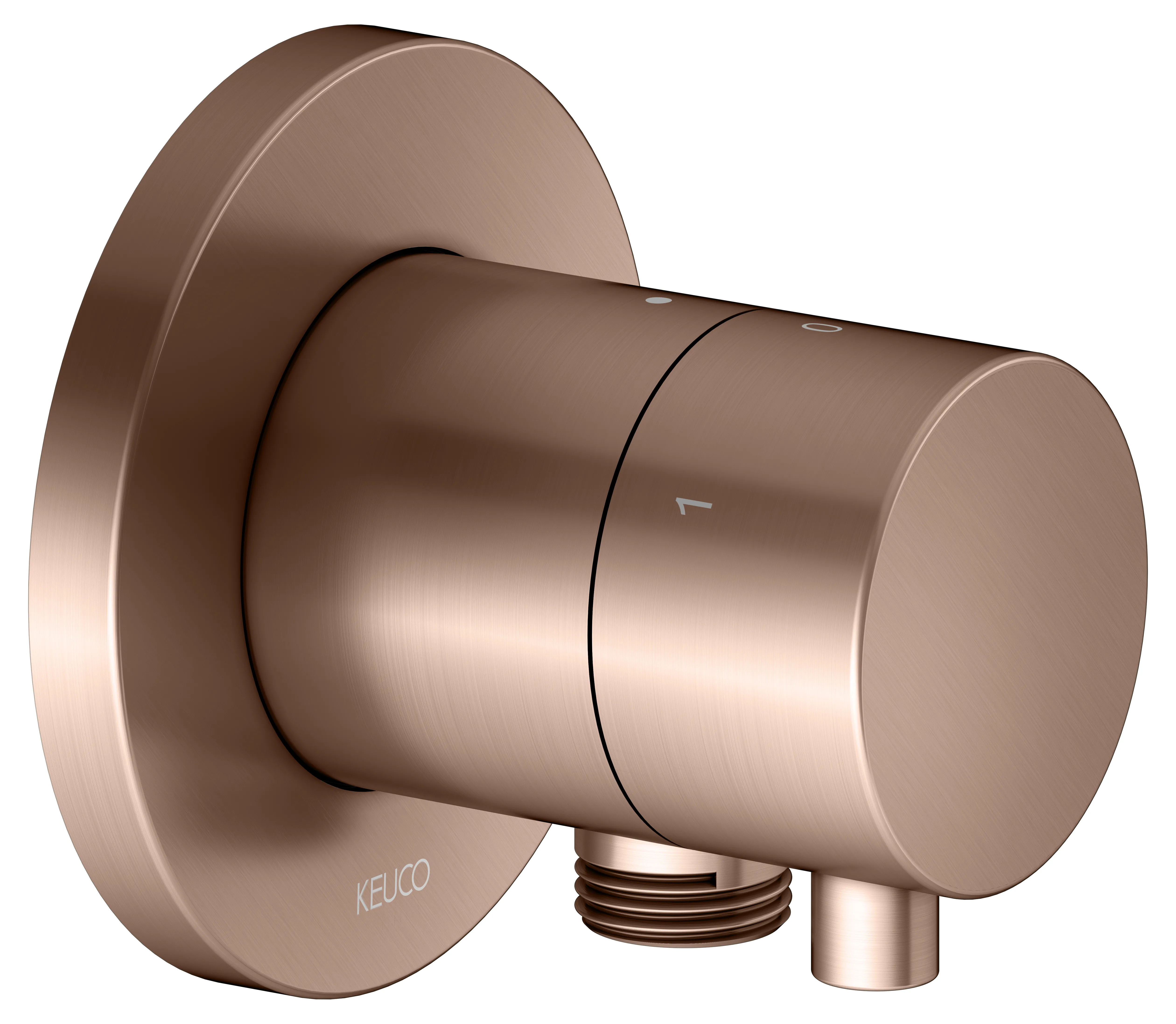 IXMO 3-Wege Ab- u. Umstellventil UP IXMO Comfort, rund Rotgold gebürstet IXMO 3-Wege Ab- u. Umstellventil UP IXMO Comfort, rund Rotgold gebürstet