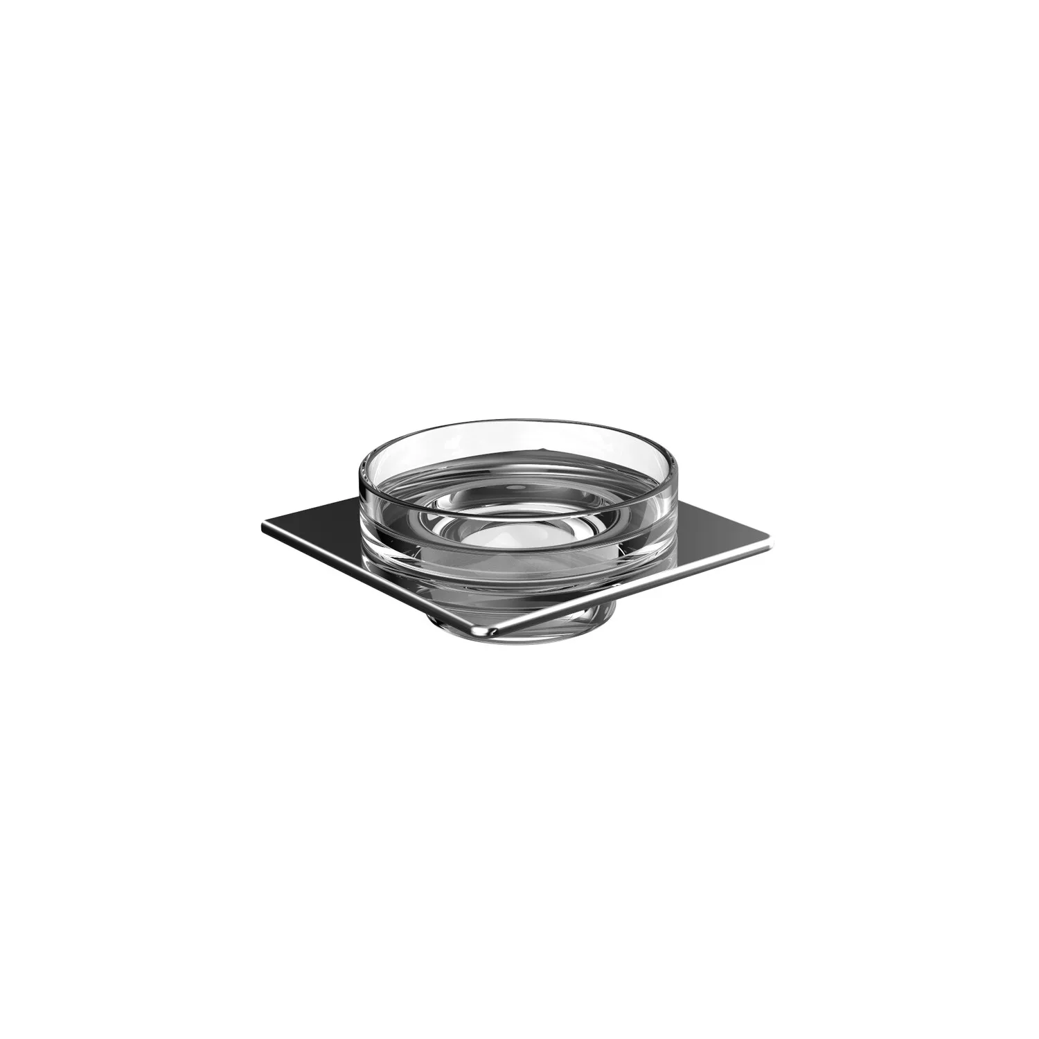 art Seifenhalter Glasteil klar, chrom art Seifenhalter Glasteil klar, chrom