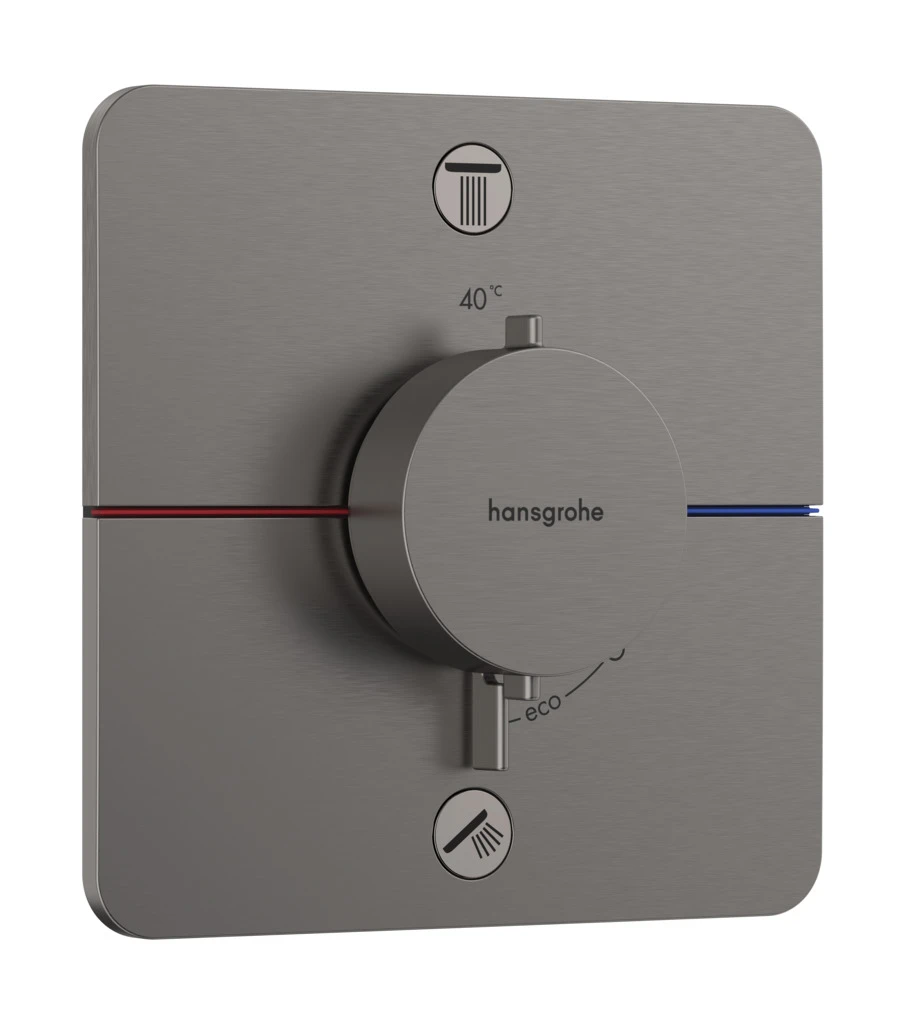 ShowerSelect Comfort Q Thermostat Unterputz für 2 Verbraucher mit integrierter Sicherungskombination nach EN1717 Chrom