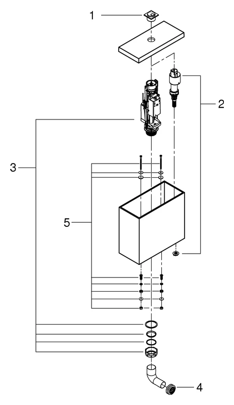 Aufsatzspülkasten Cube Keramik 39490, Anschluss von unten, aus Sanitärkeramik, alpinweiß