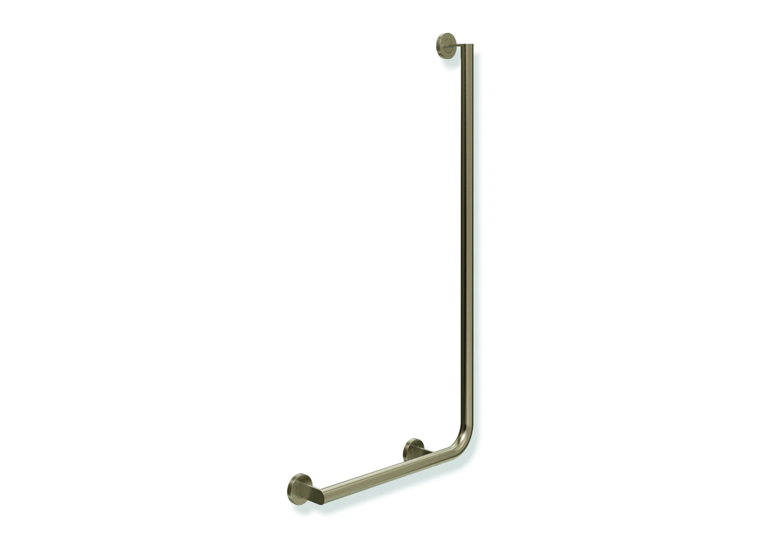 HEWI Winkelgriff System 900, Edelstahl PVD Bronze gebürstet, waagerecht 500 mm, senkrecht 1000 mm, Durchmesser 32 mm, links HEWI Winkelgriff System 900, Edelstahl PVD Bronze gebürstet, waagerecht 500 mm, senkrecht 1000 mm, Durchmesser 32 mm, links