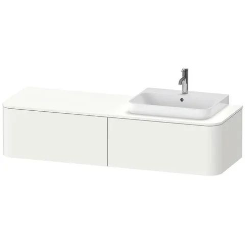 Duravit Waschtischunterschrank wandhängend „Happy D.2 Plus“ 160 × 35,4 × 55 cm, rechts Duravit Waschtischunterschrank wandhängend „Happy D.2 Plus“ 160 × 35,4 × 55 cm, rechts