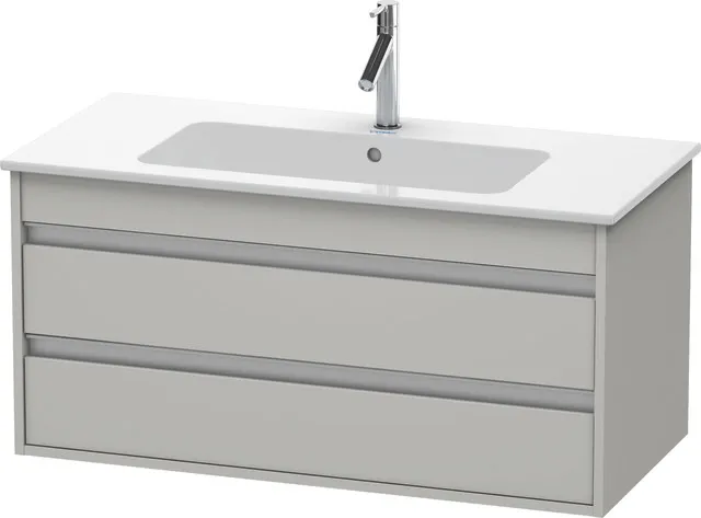 Duravit Waschtischunterschrank wandhängend „Ketho“ 100 × 48 × 47,5 cm Betongrau Matt