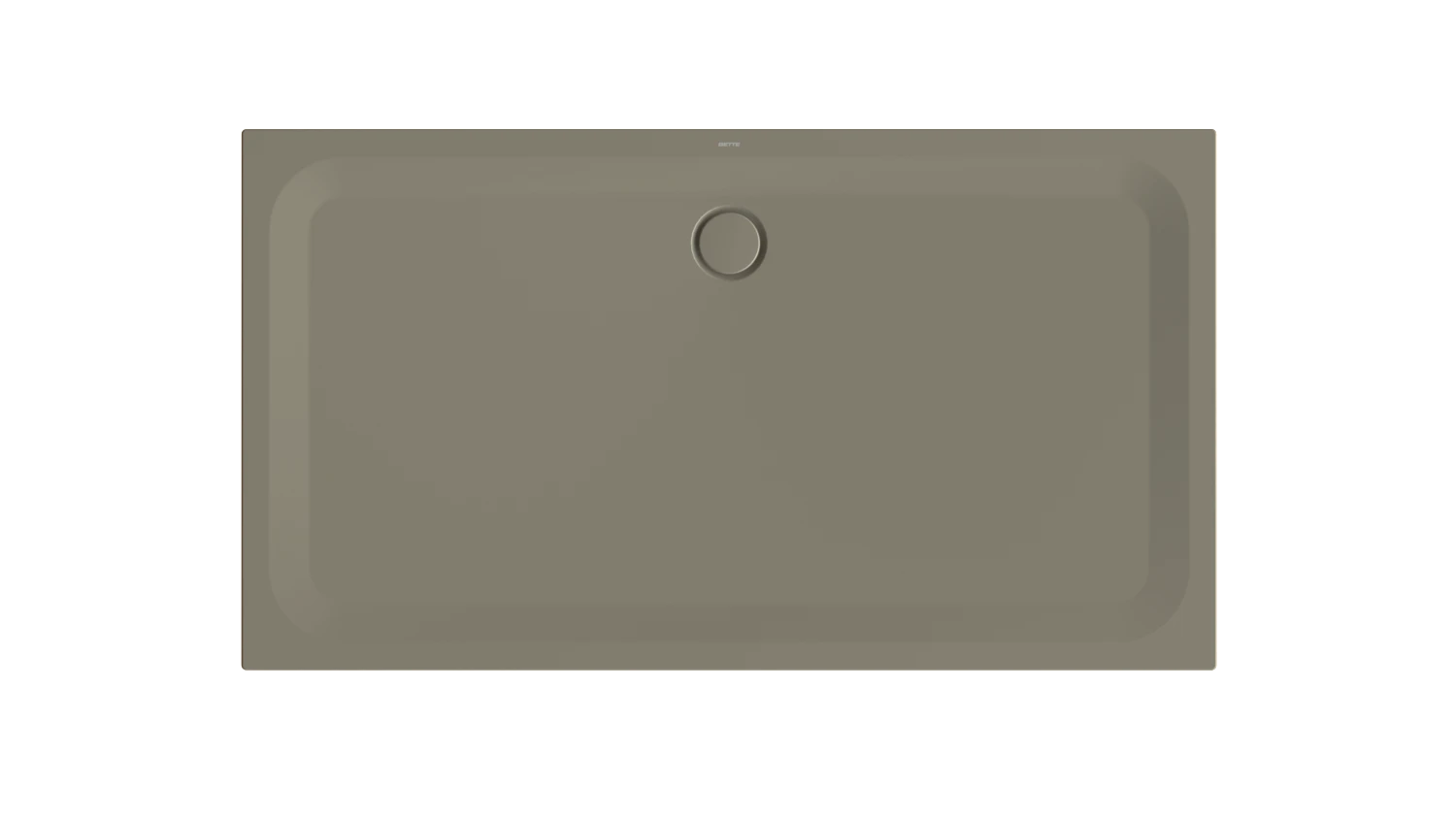 Bette rechteck Duschwanne „BetteUltra“ 1800 × 1000 mm ohne Oberflächenbeschichtung, mit BetteGlasur Plus, ohne Wannenträger, in Graphite