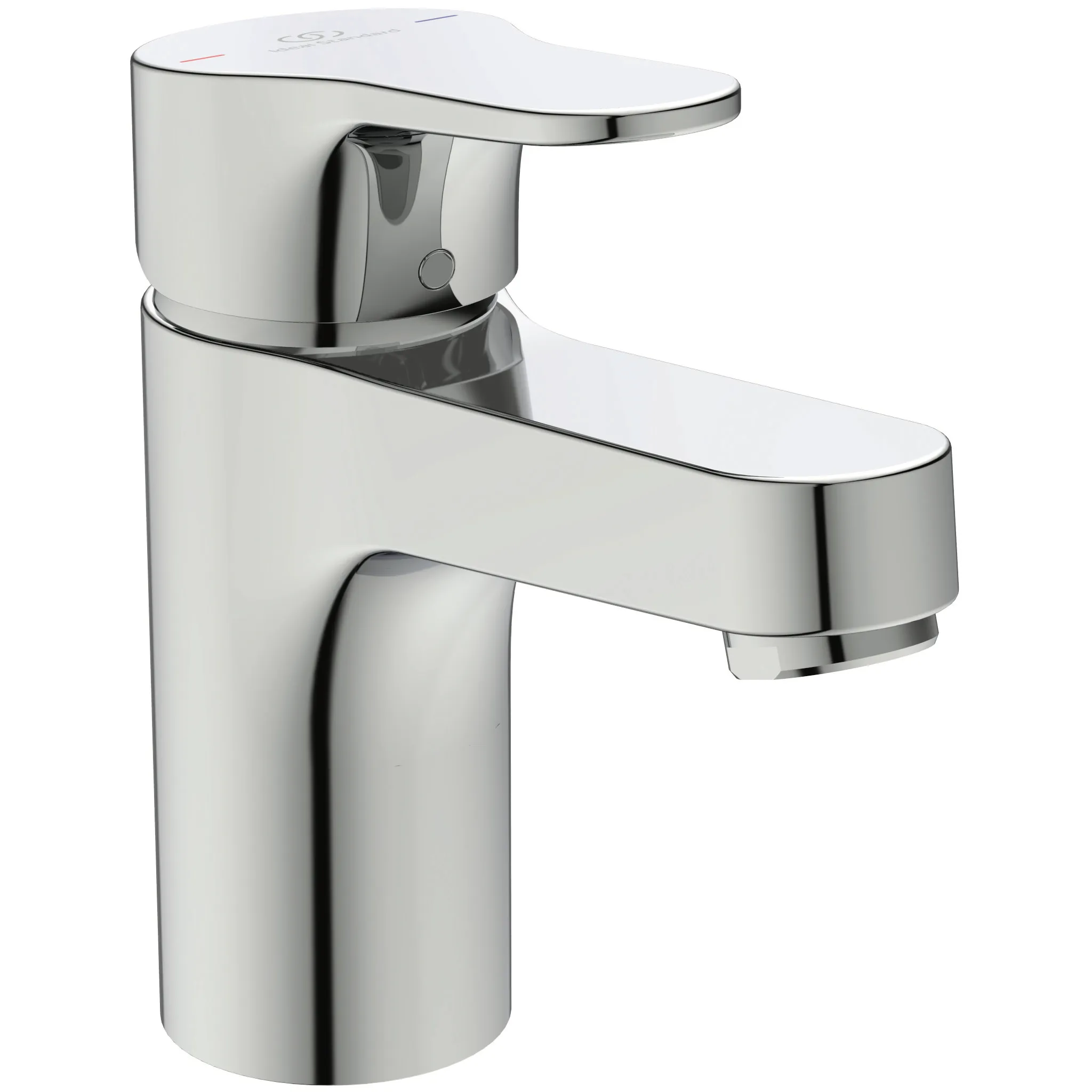 Waschtischarmatur H80 Cerabase mit Push-Open-Ventil Ausladung 106mm Chrom CLICK PUW Waschtischarmatur H80 Cerabase mit Push-Open-Ventil Ausladung 106mm Chrom CLICK PUW