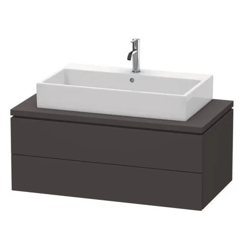 Duravit Waschtischunterschrank wandhängend „L-Cube“ 102 × 40 × 54,7 cm Graphit Supermatt Duravit Waschtischunterschrank wandhängend „L-Cube“ 102 × 40 × 54,7 cm Graphit Supermatt