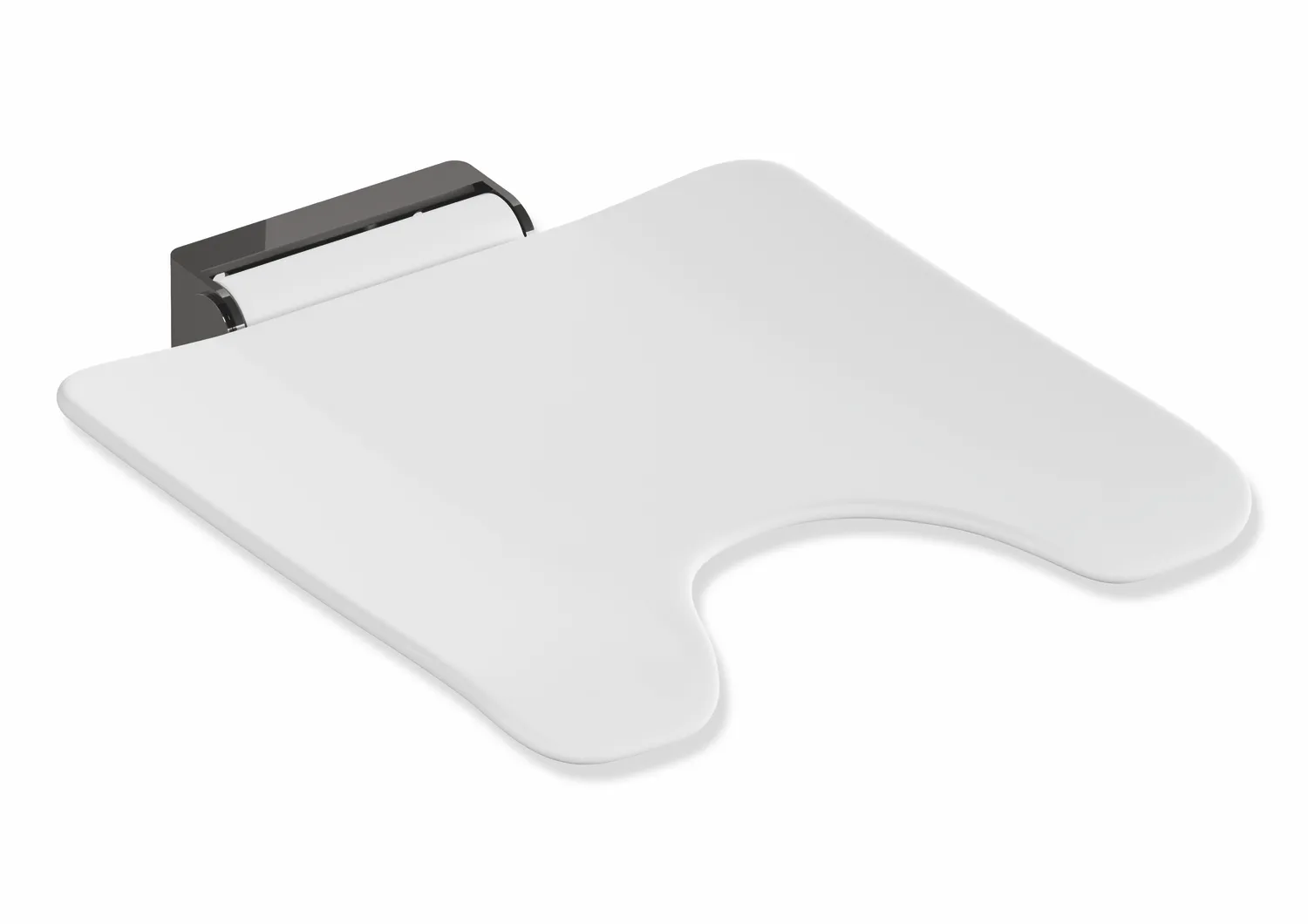 HEWI Mobiler Klappsitz System 900 PG93, Edelstahl PVD, Sitzfläche Kunststoff weiß HEWI Mobiler Klappsitz System 900 PG93, Edelstahl PVD, Sitzfläche Kunststoff weiß