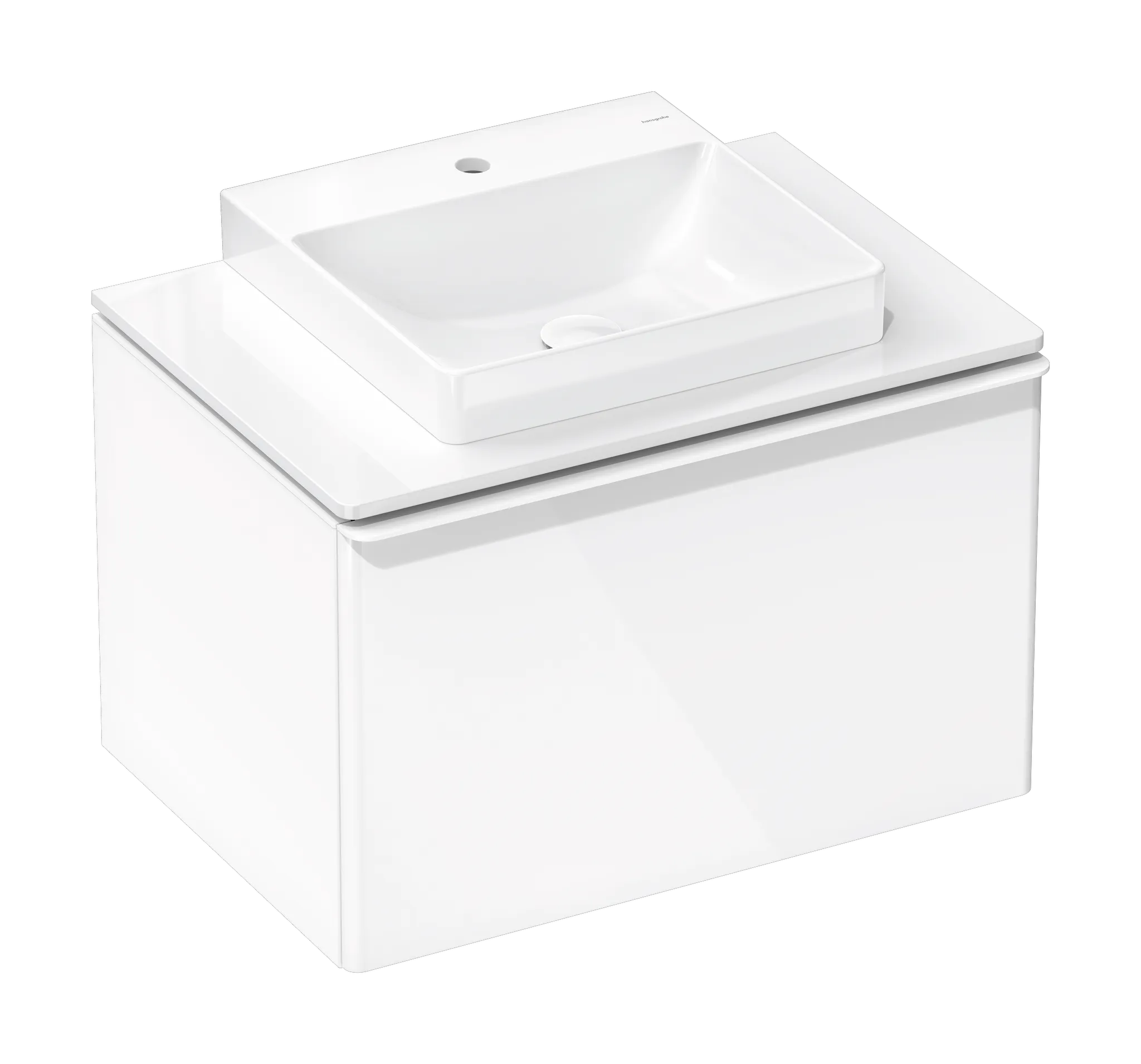 Hansgrohe Xelu Q Waschtischunterschrank Weiß Hochglanz 780⁄550 Hansgrohe Xelu Q Waschtischunterschrank Weiß Hochglanz 780⁄550
