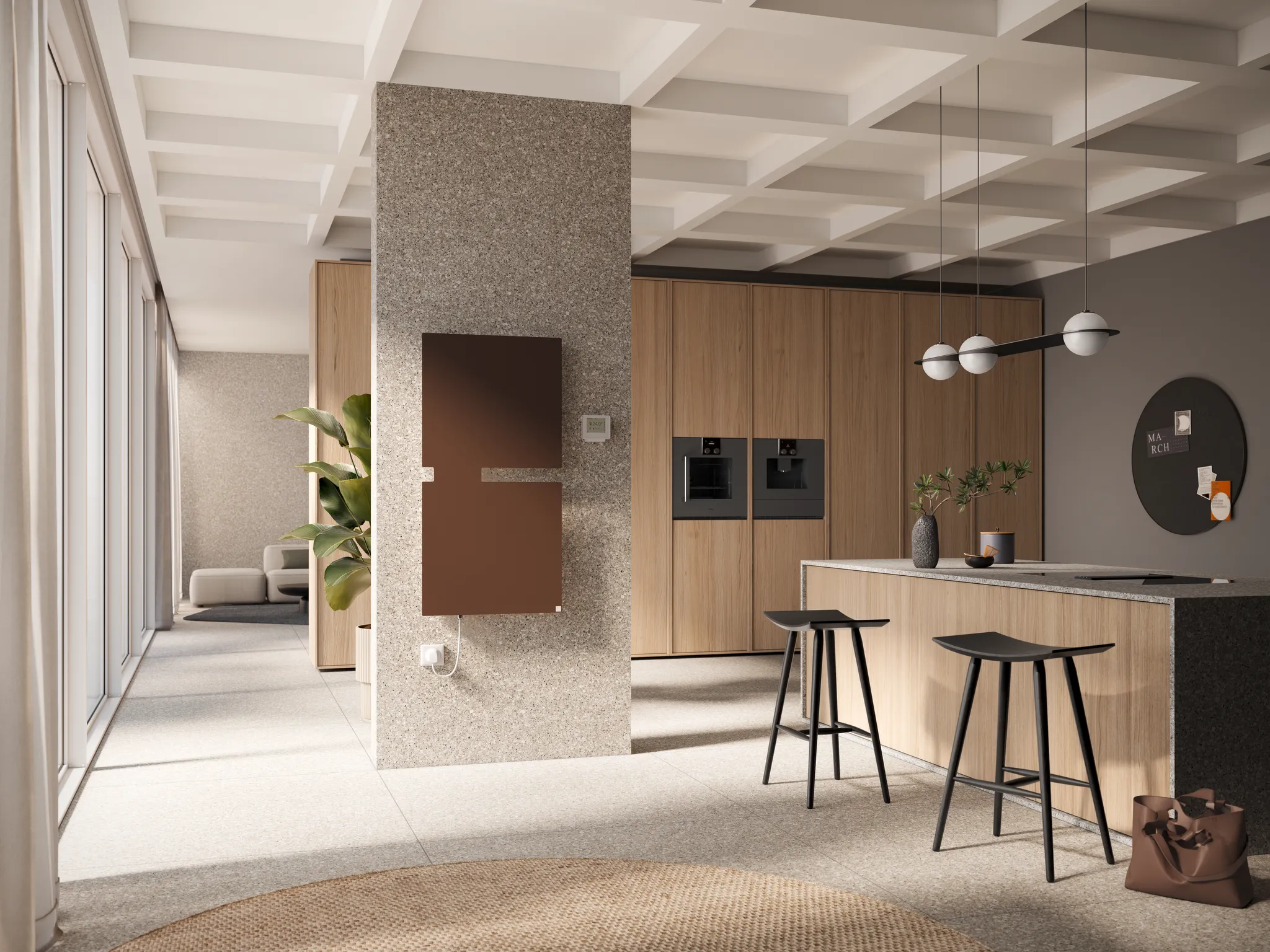 Kermi Design-Elektroheizkörper „Tano-E“ 60 × 118 cm in Weiß (RAL 9016)