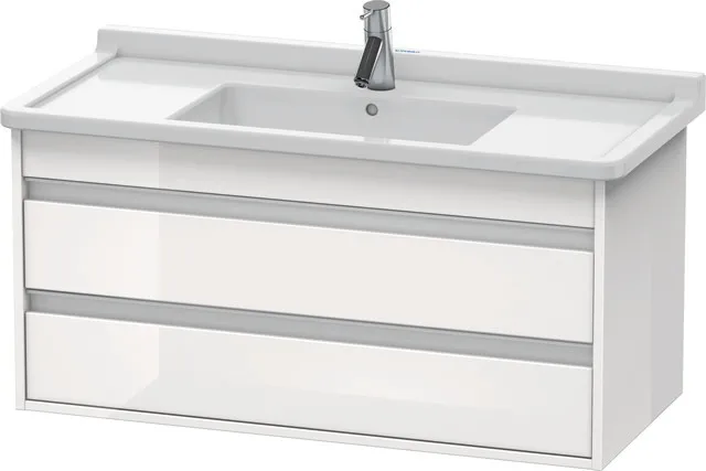 Duravit Waschtischunterschrank wandhängend „Ketho“ 100 × 48 × 45,5 cm Weiß Hochglanz