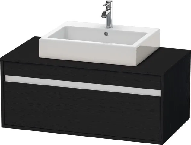 Duravit Waschtischunterschrank wandhängend „Ketho“ 100 × 42,6 × 55 cm Eiche Schwarz