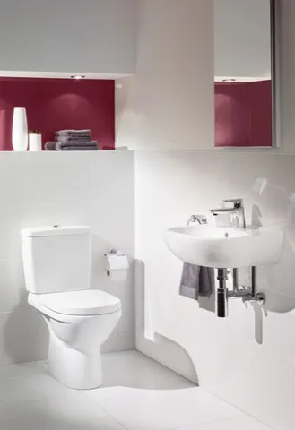Tiefspül-WC für Kombination O.novo 566101, 360 x 650 x 400 mm, Oval, bodenstehend, Abgang senkrecht, Weiß Alpin Tiefspül-WC für Kombination O.novo 566101, 360 x 650 x 400 mm, Oval, bodenstehend, Abgang senkrecht, Weiß Alpin
