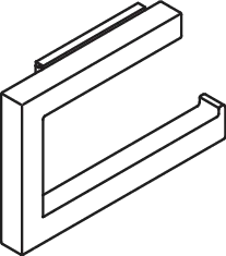WC-Papierhalter Sys 900 Q, klappbar, plvb weiß tiefmatt WC-Papierhalter Sys 900 Q, klappbar, plvb weiß tiefmatt