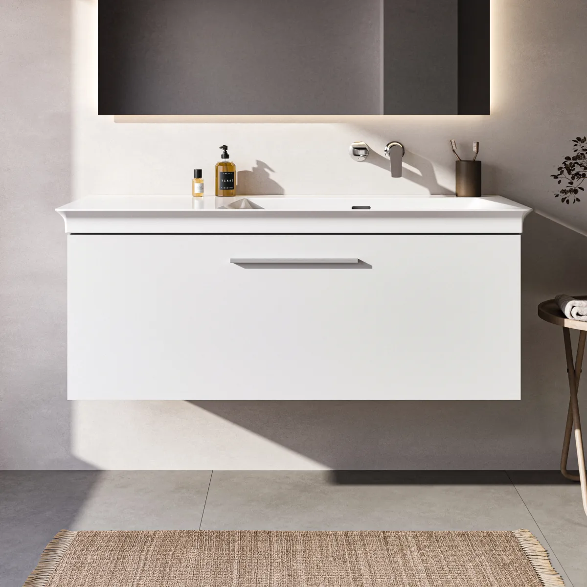 Ideal Standard Waschtischunterschrank „i.lifeB“ 120 × 44 × 50,5 cm Weiß matt