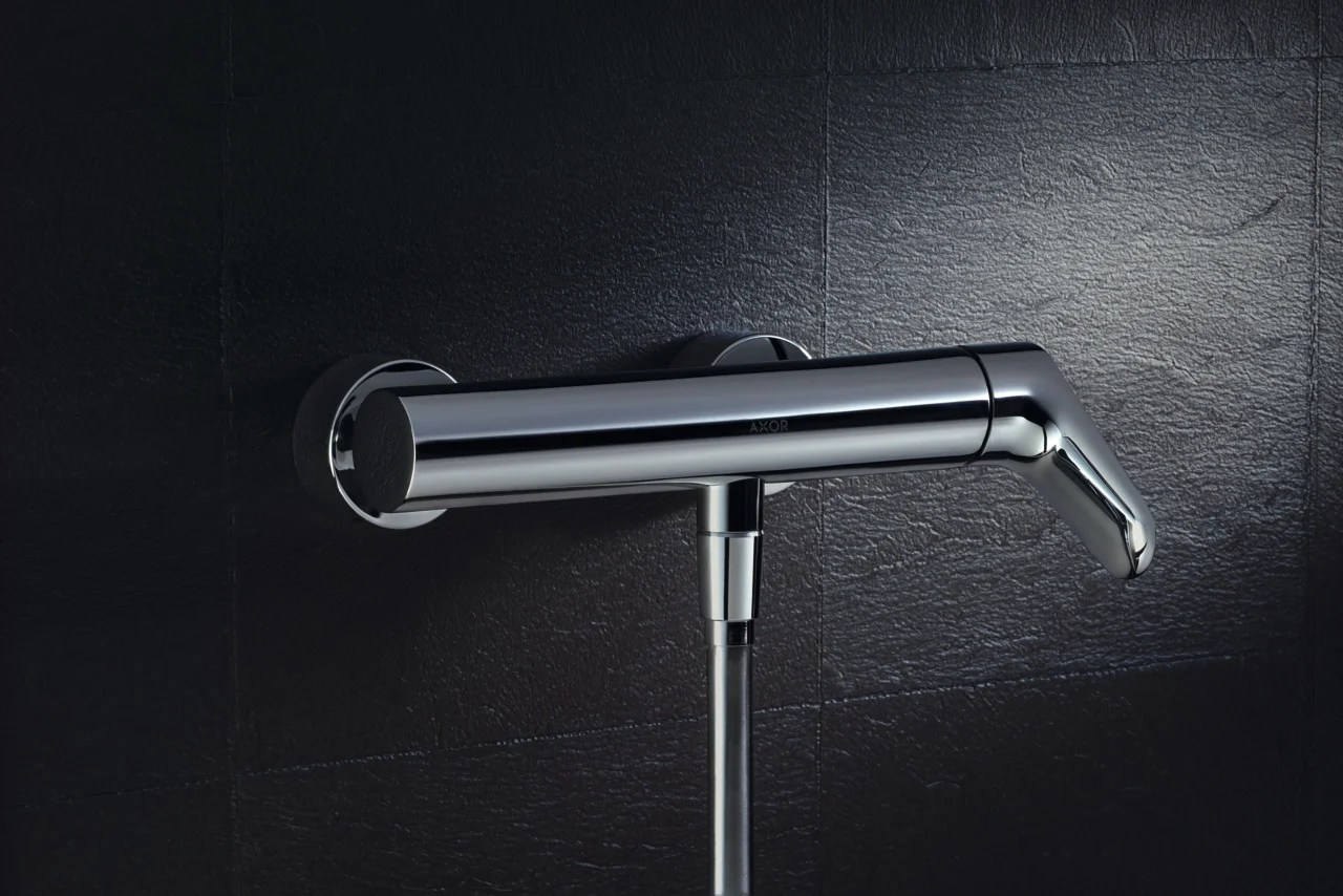 Hansgrohe AXOR Citterio M Einhebel-Brausemischer Aufputz, Chrom, DN15, max. Durchfluss 26 l/min, Keramikmischsystem, Temperaturbegrenzung einstellbar