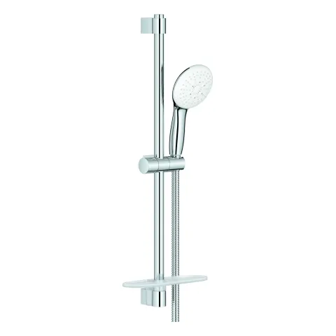 Brausestangenset Tempesta 110 26918_3, 600mm, Handbrause Tempesta 110, 3 Strahlarten: Rain/Jet/Massage, Metall-Brauseschlauch Relexaflex 1.750mm, Ablage, Water Saving, maximaler Durchfluss (bei 3 bar): 8.4 l/min, chrom Brausestangenset Tempesta 110 26918_3, 600mm, Handbrause Tempesta 110, 3 Strahlarten: Rain/Jet/Massage, Metall-Brauseschlauch Relexaflex 1.750mm, Ablage, Water Saving, maximaler Durchfluss (bei 3 bar): 8.4 l/min, chrom