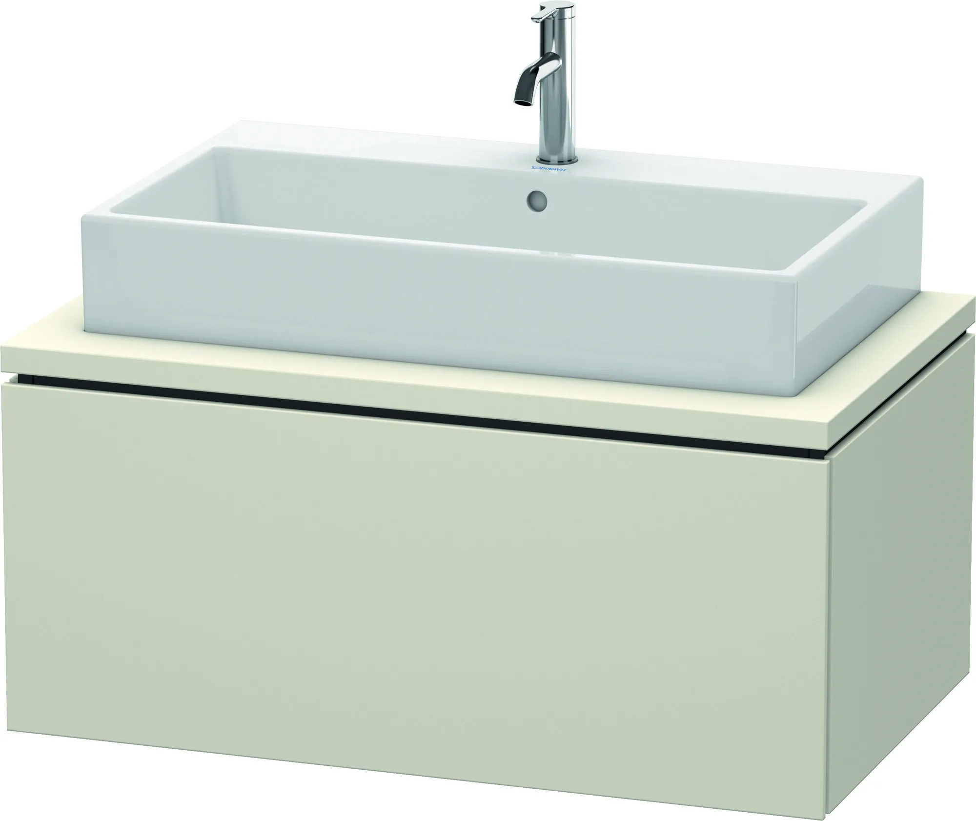 Duravit Waschtischunterschrank wandhängend „L-Cube“ 92 × 40 × 54,7 cm Taupe Matt