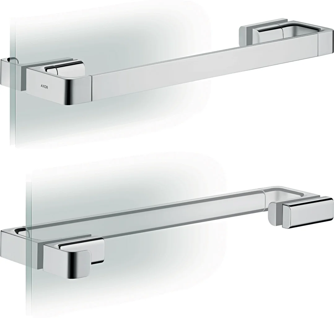 Hansgrohe AXOR Universal Softsquare Duschtürgriff, feststehend, Chrom, Länge 444 mm Hansgrohe AXOR Universal Softsquare Duschtürgriff, feststehend, Chrom, Länge 444 mm