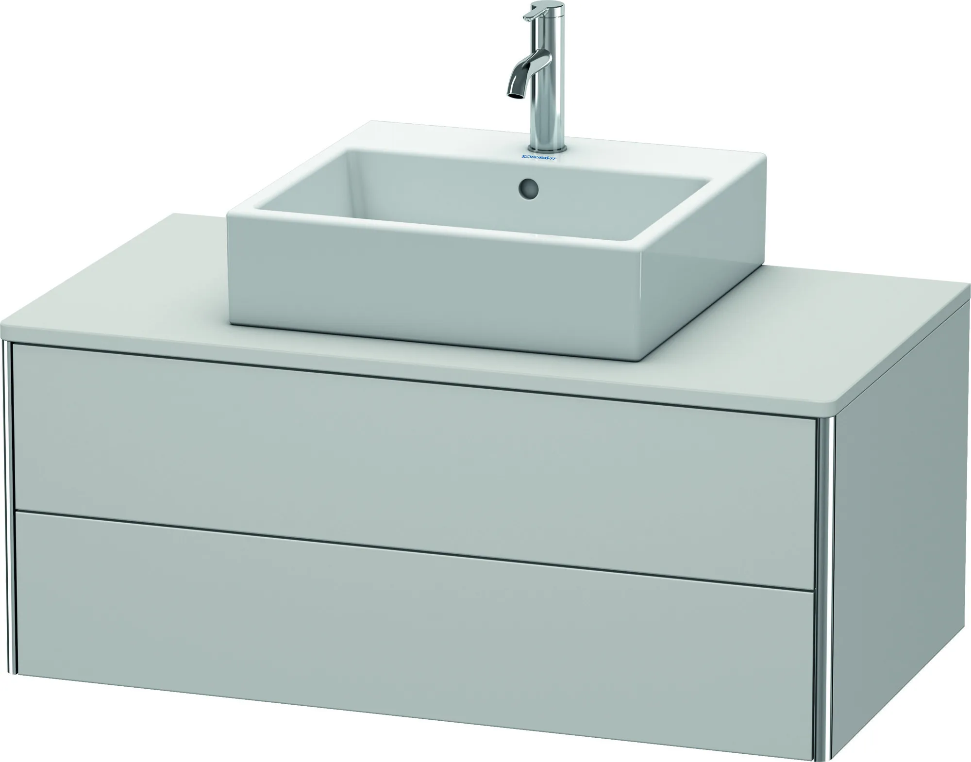 Duravit Waschtischunterschrank wandhängend „XSquare“ 100 × 40 × 54,8 cm Nordic Weiß Seidenmatt
