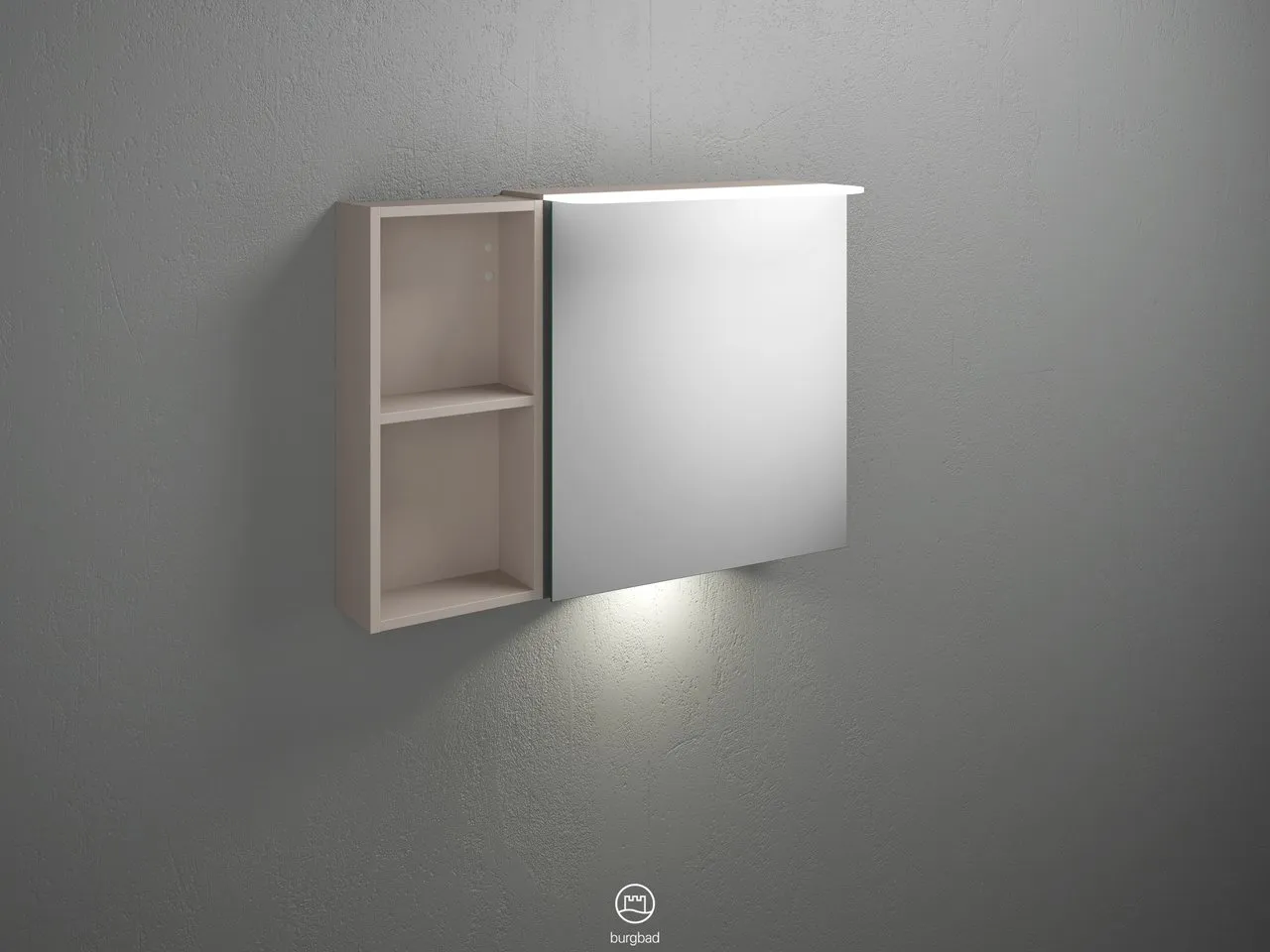 Badu Spiegelschrank SFUC090 von burgbad – 310 mm tief, 900 mm breit, 665 mm hoch Badu Spiegelschrank SFUC090 von burgbad – 310 mm tief, 900 mm breit, 665 mm hoch