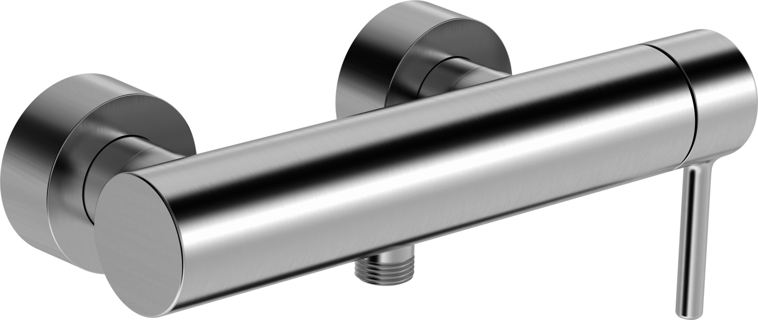 Einhand-Duscharmatur „Vantis Style“ in Stahl gebürstet Einhand-Duscharmatur „Vantis Style“ in Stahl gebürstet