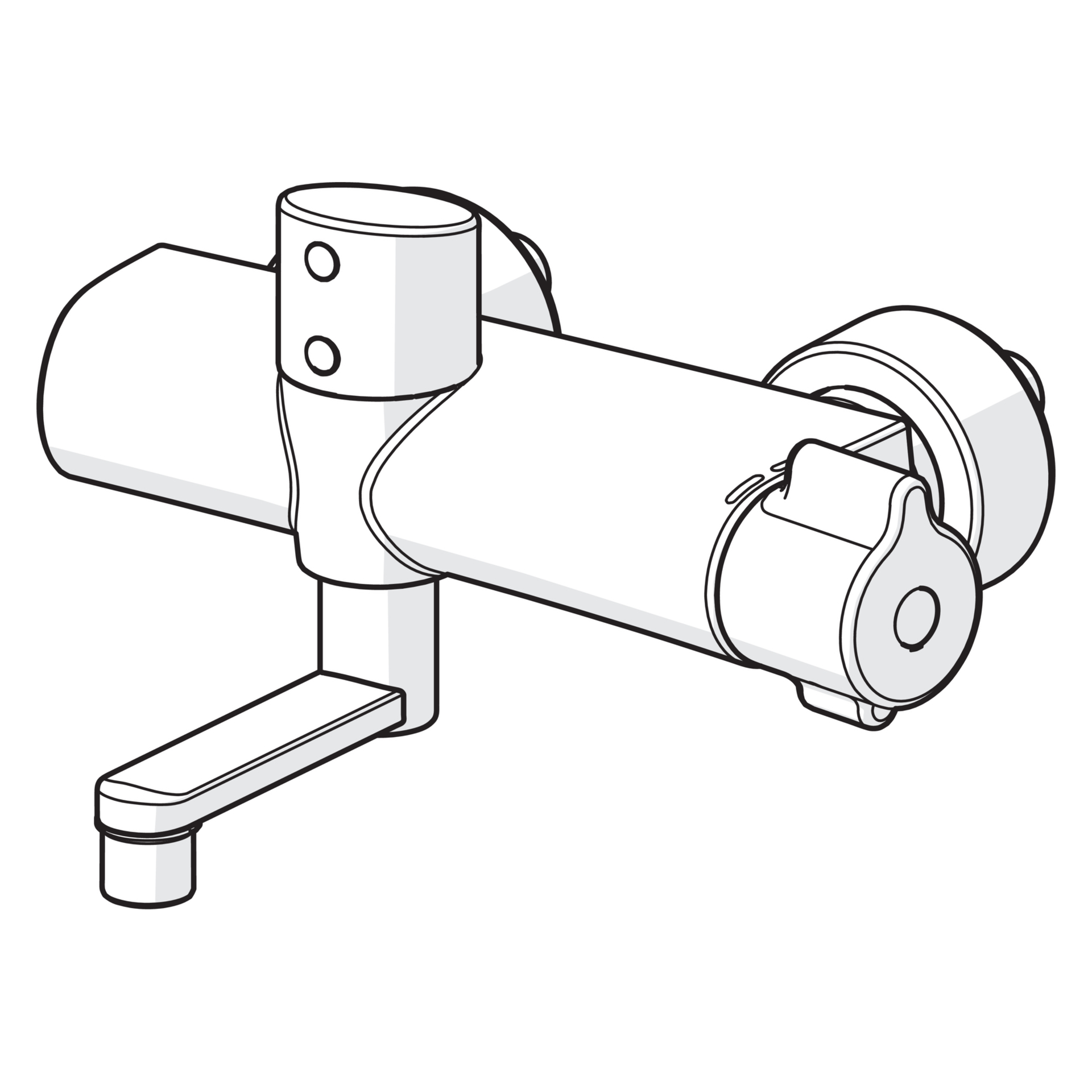 Hansa Waschtischarmatur, elektronisch „Clinica“ Ausladung 186 mm in Chrom Hansa Waschtischarmatur, elektronisch „Clinica“ Ausladung 186 mm in Chrom