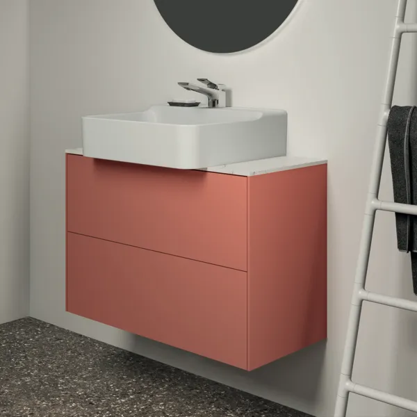 Ideal Standard Waschtischunterschrank „Conca“ 80 × 54 × 37,3 cm Sunset matt lackiert