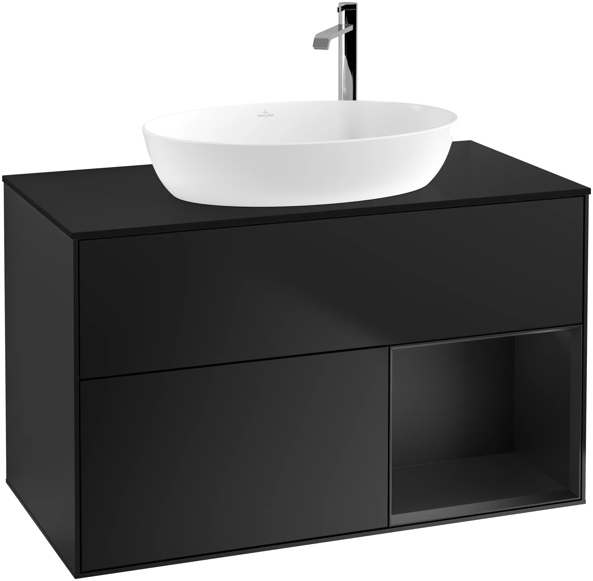 Villeroy & Boch Finion Waschbeckenunterschrank G90 1000x603x501mm Black Matt