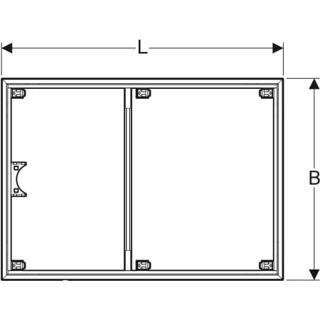Installationsrahmen für Setaplano Duschfläche über 100 cm, für sechs Füße: B=90cm, L=160cm Installationsrahmen für Setaplano Duschfläche über 100 cm, für sechs Füße: B=90cm, L=160cm